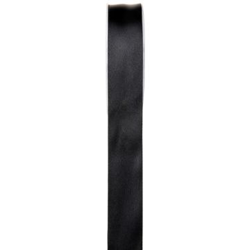 Satin ribbon - Black 25mm