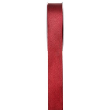 25mm satin ribbon - Bordeaux (25m)