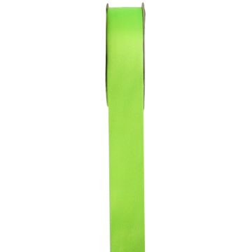 15mm satin ribbon - Fluorescent green (25m)