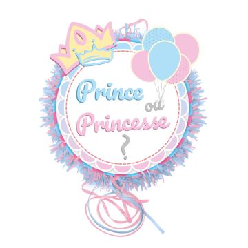 Piñata zum ziehen Prinz oder Prinzessin 2?