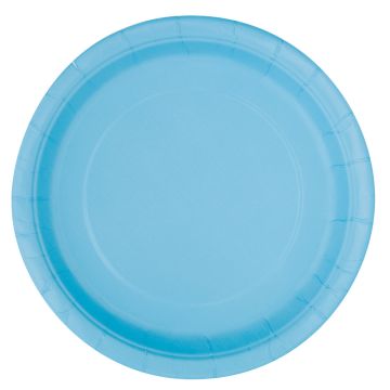 Assiettes Bleu clair 22cm (8pcs)