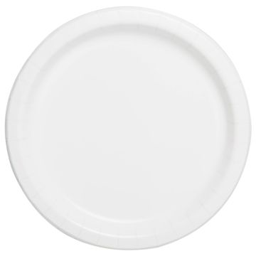 White Plates 22cm (8pcs)