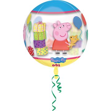 Ballon Alu Orbz - Peppa Pig (40cm)
