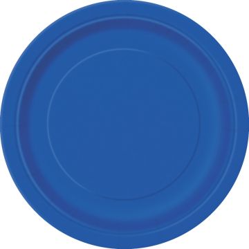 Assiettes Bleu roi 22cm (8pcs)