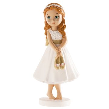 Figurine Communion - Barfuß Mädchen (13cm)