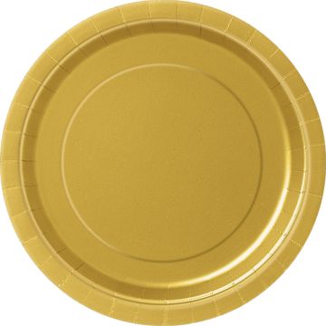 Gold Plates 17cm (8pcs)