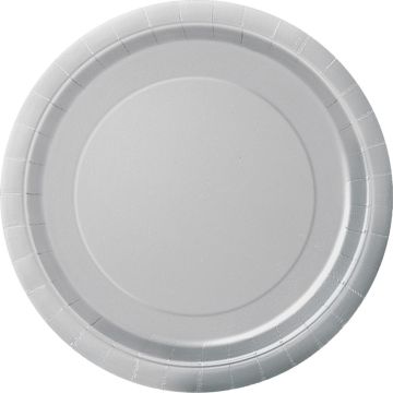 Silver Plates 22cm (16pcs)