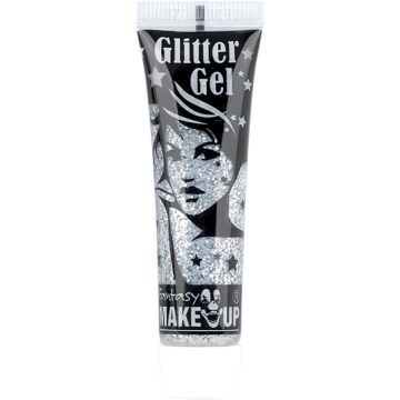 Make-up Tube Gel und Glitter - Silber (15ml)
