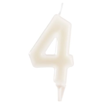 Candle Number 4 Fluorescent (6cm)