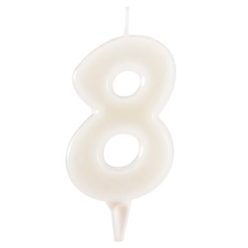 Candle Number 8 Fluorescent (6cm)