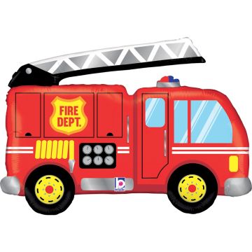 Ballon Alu - Camion de Pompier (102cm)