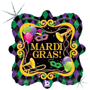 Ballon alu - Mardis Gras party