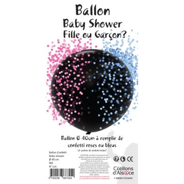 Ballon confetti "Fille ou Garçon ?" 