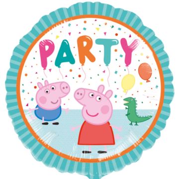 Ballon Alu Rond - Peppa Pig Party