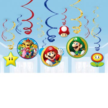 Décoration suspendues Super Mario Bross (12pcs)