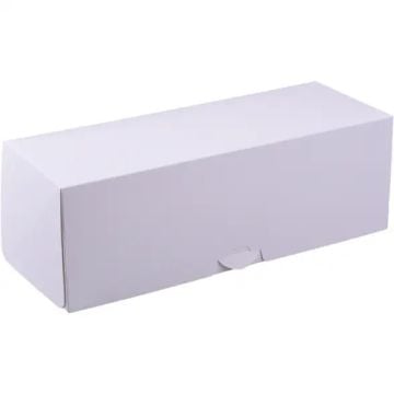 Holzscheit-Box weiß - 30x12x10.5cm