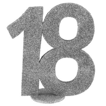 Number "18" Silver