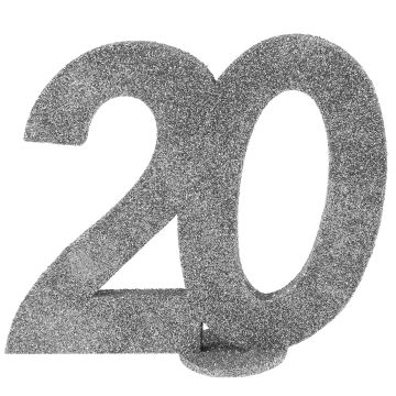 Number "20" Silver