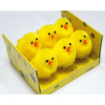 Set of 6 table chicks