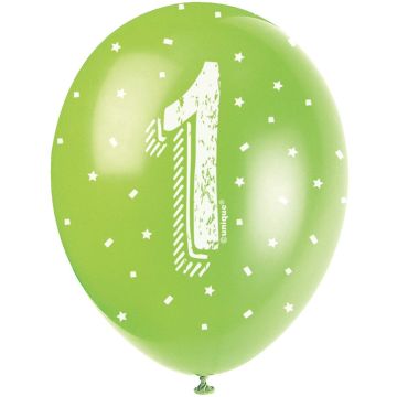 Luftballons 1 Jahr sortiert 30cm (5Stk)