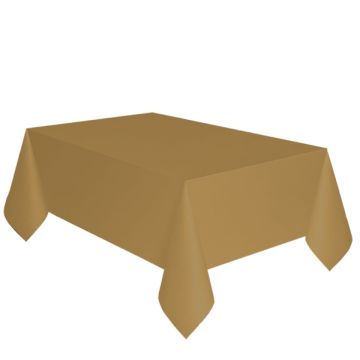Golden Paper Tablecloth 137 x 274 cm