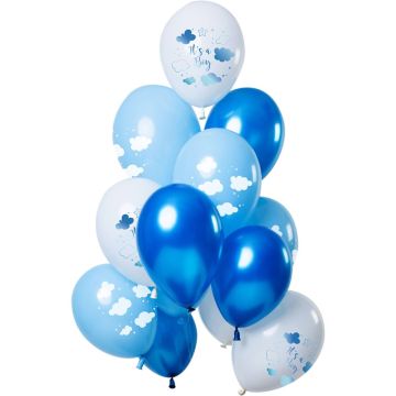 Latex balloons - It's a Boy - 33cm (12pcs)