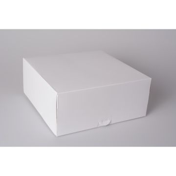 White pie box, L 32 x W 32 x H 12 cm