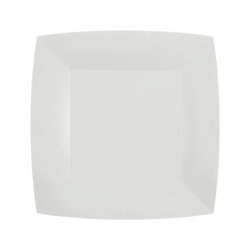 Quadratische Teller Weiß 18cm (10St.)
