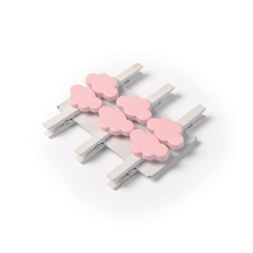 Wolken-Pinzette - Rosa (6 Stück)