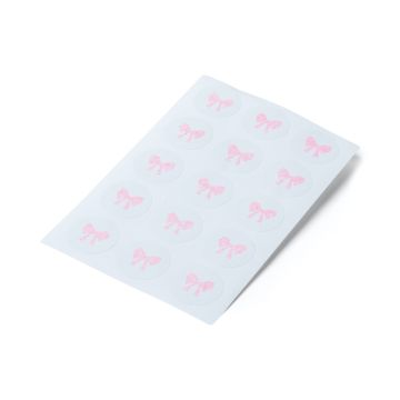 Stickers Pink glitter bows (60pcs)