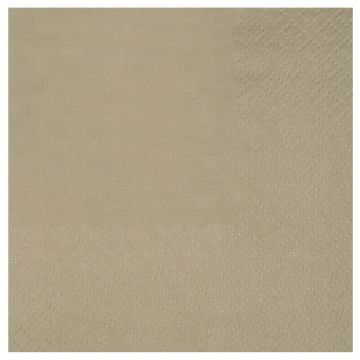 Serviettes Cocktail Airlaid - Taupe