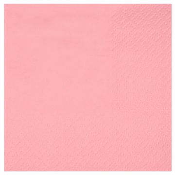 Airlaid Cocktail Napkins - Pink