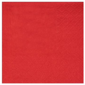 Airlaid Cocktail Napkins - Red