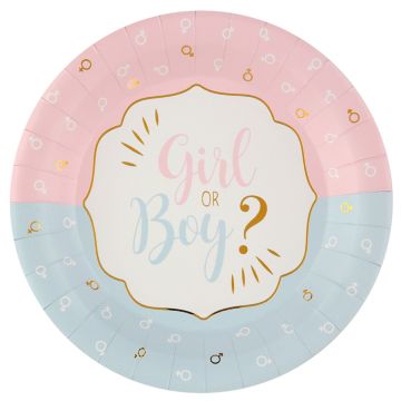 Plates Girl or Boy (10 pcs)