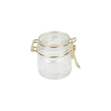Gold glass jar (100ml)