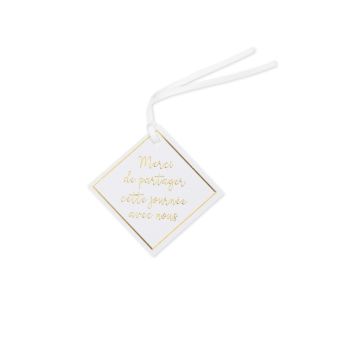 Labels - Thank you for sharing this day - White (10pcs)