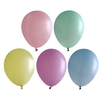 Pastellfarbene Luftballons (10 Stck.)