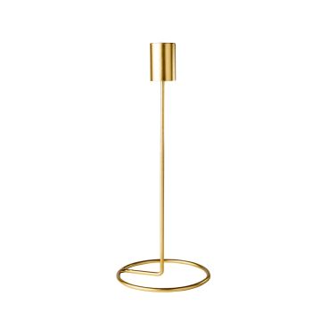 Bougeoir design métal doré (23cm)