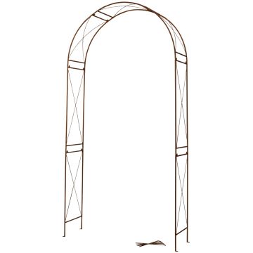 Structure Arche décorative métal rouille