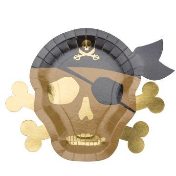 Piraten Pappteller (8 Stk.)