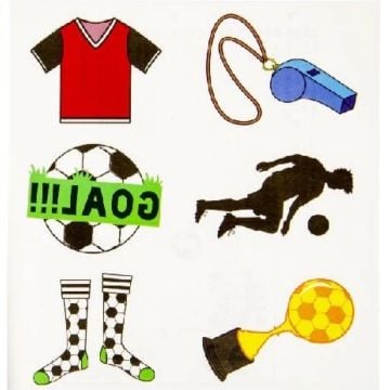 Tatouages Football 6 pièces - Maillot