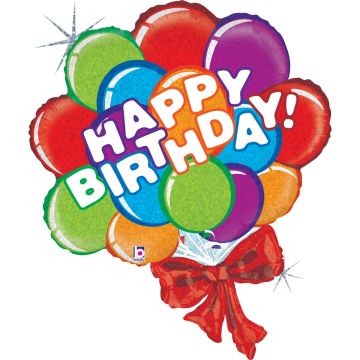Ballon alu - Happy Birthday Balloons