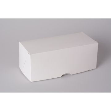 Holzscheitbox weiß, L 25cm x B 11.5 x H 10 cm