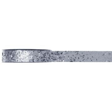 Paillettenband selbstklebend - Silber (5m)