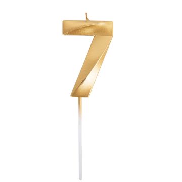 Candle Number - Gold - 7 (7cm)