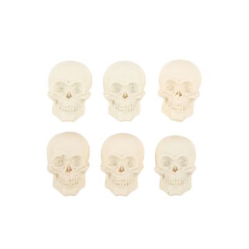 Skull and crossbones sticker (6pcs)