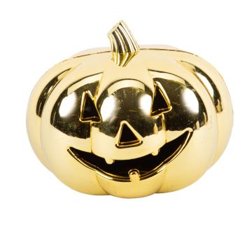Decorative pumpkin - Gold 10 x 12cm