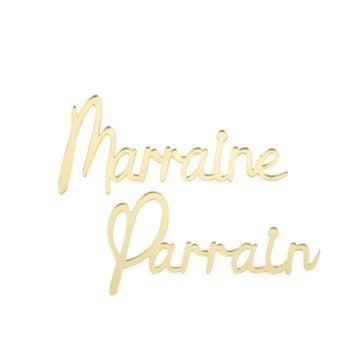 Décos "Parrain" et "Marraine"