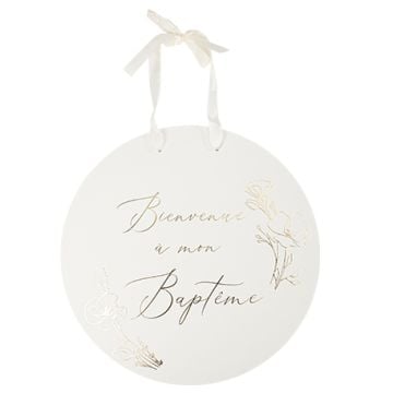 Panneau "Bienvenue à mon Baptême"