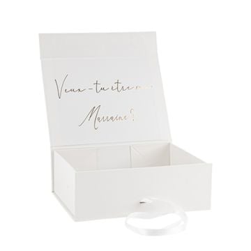 Schachtel Geschenk "Veux-tu être ma Marraine?"
